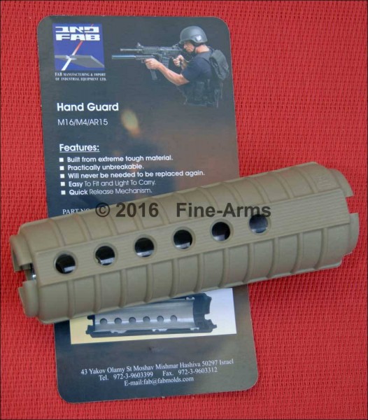 Polymer Handschutz tan für Systema PTW M4 / CQBR