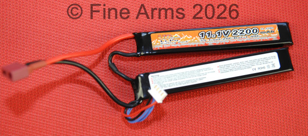 Lipo Akku Twin Type 11,1V 2200mAh 20/40C Deans