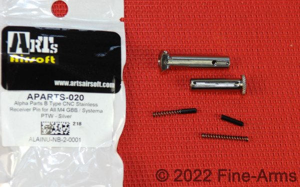Alpha Parts PTW Edelstahl Receiver Pin Set