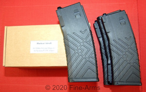 Blackcat Airsoft Systema PTW Polymer Magazin Set schwarz